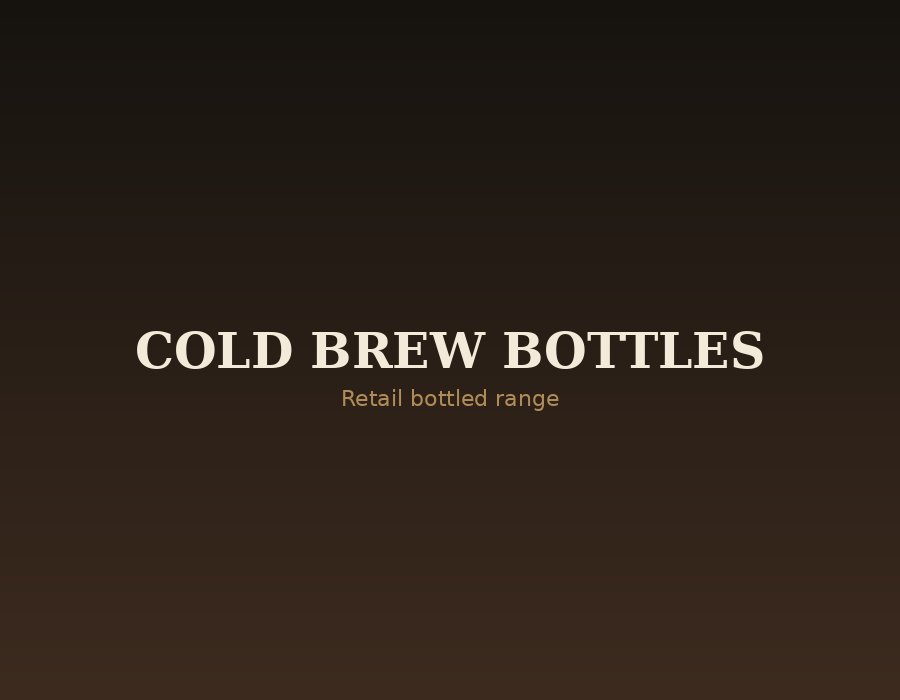 ZIRO cold brew bottles
